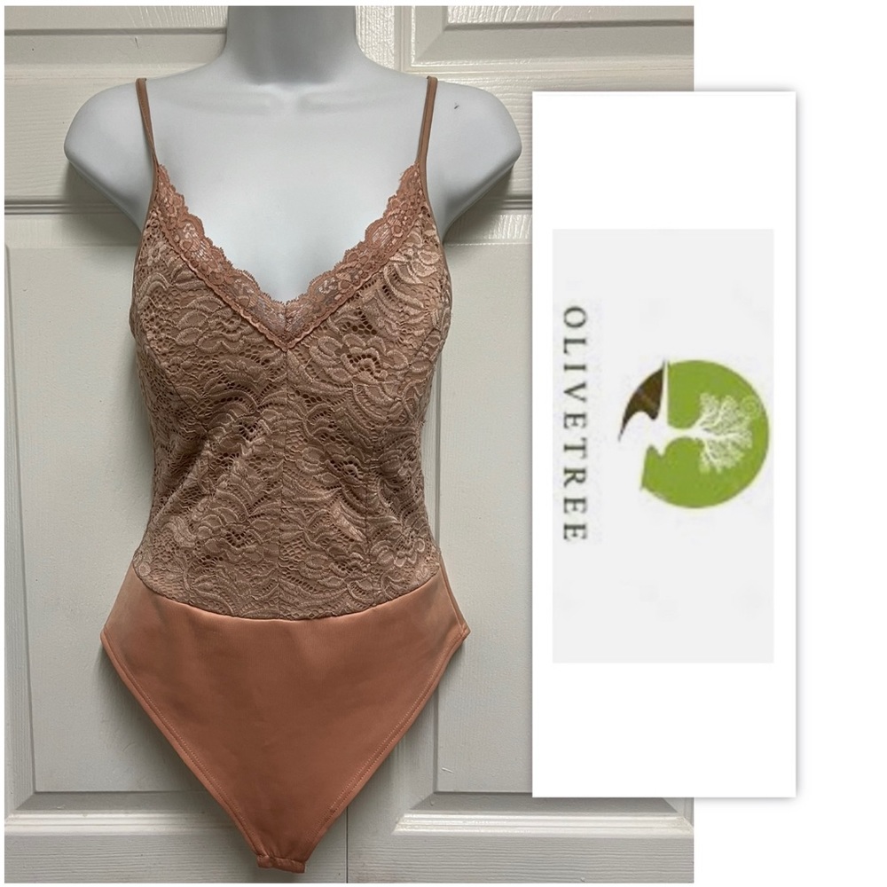 Olive Tree Lace Cami Bodysuit